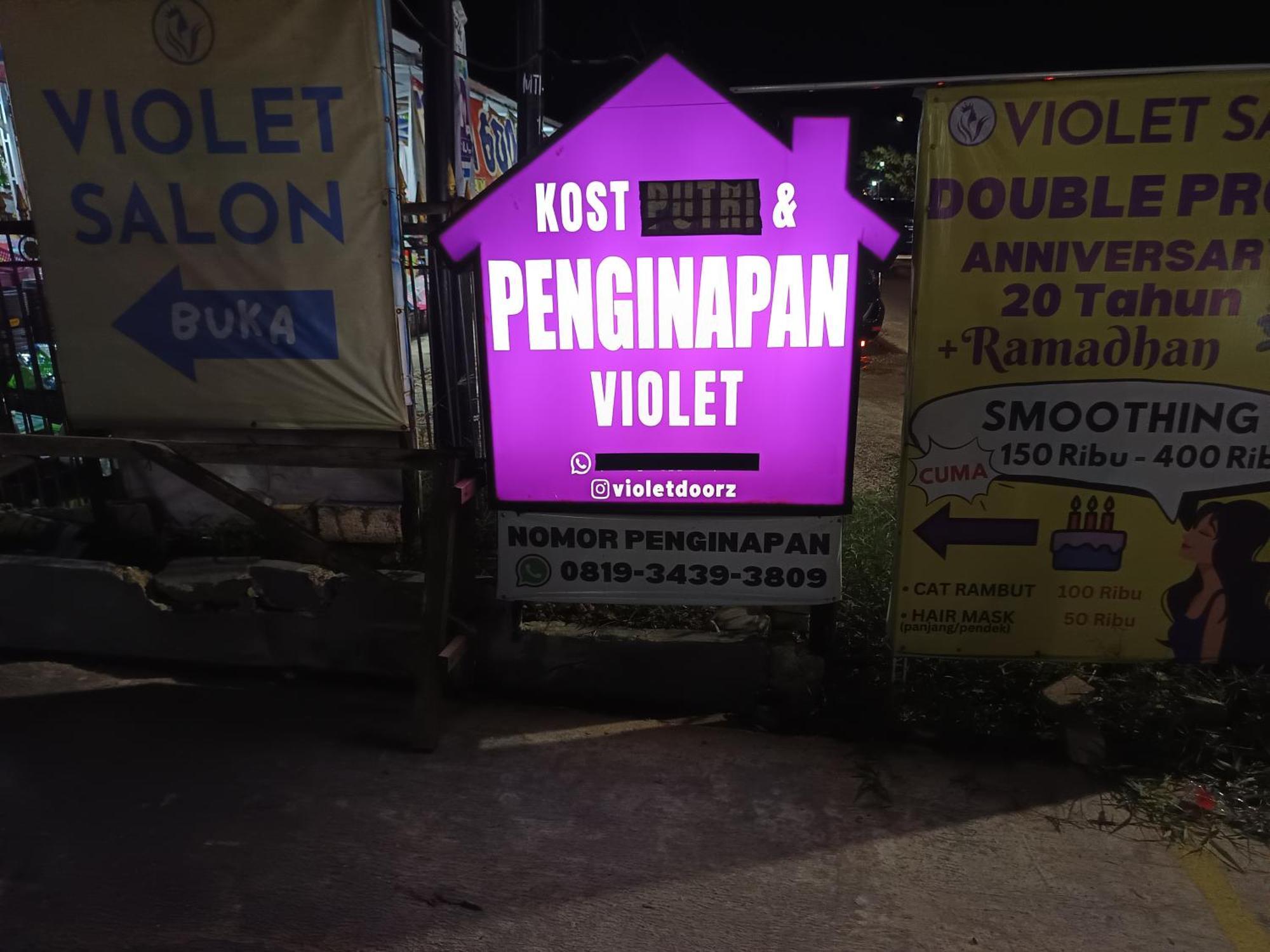 Penginapan Violet Doorz Syariah Banjarbaru Zewnętrze zdjęcie